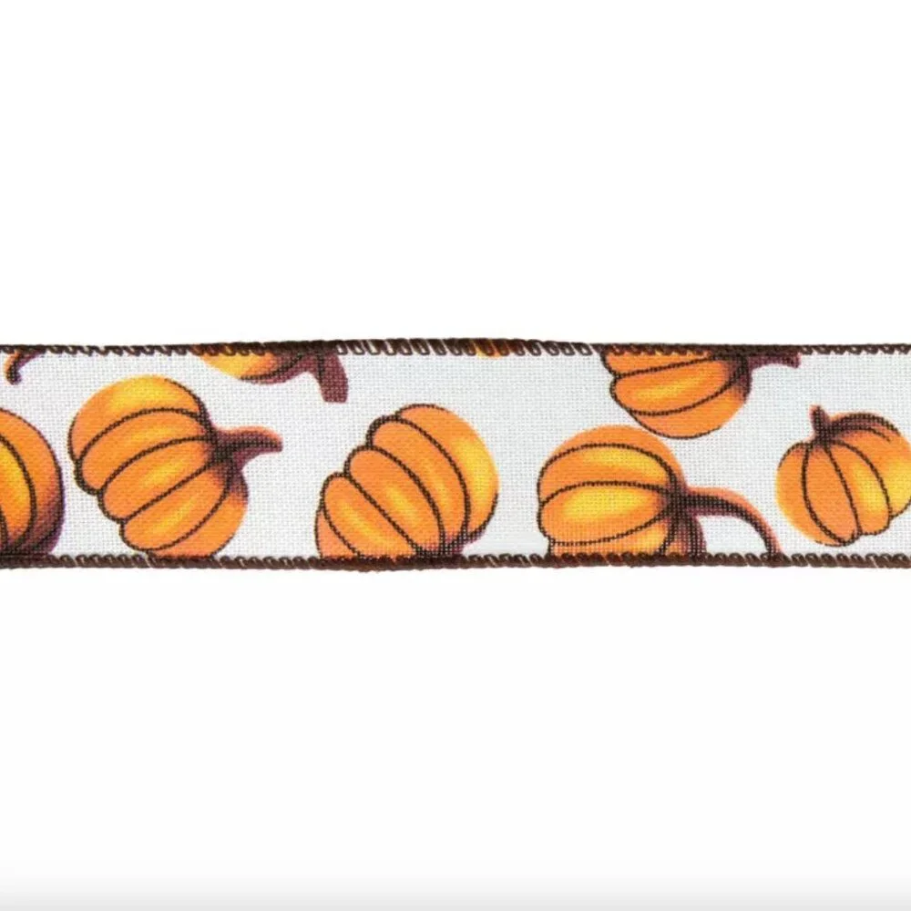 Pumpkin Wired Edge Ribbon Trimming Crafts 1 1/2 inch Fall Autumn Party Supplies
